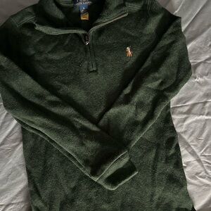 Polo by Ralph Lauren Green Zip Up Sweater